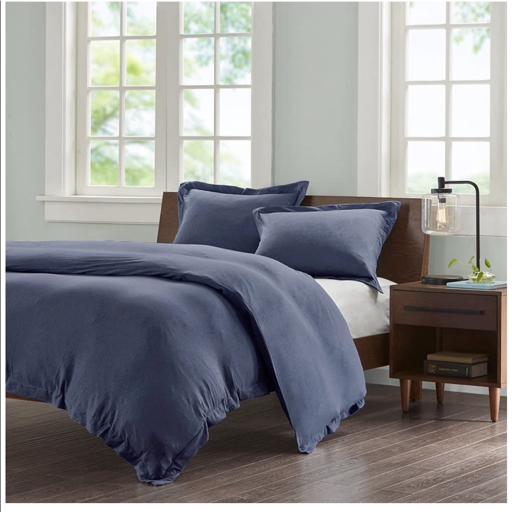 Ink+ivy jersey knit duvet cover set F/Q